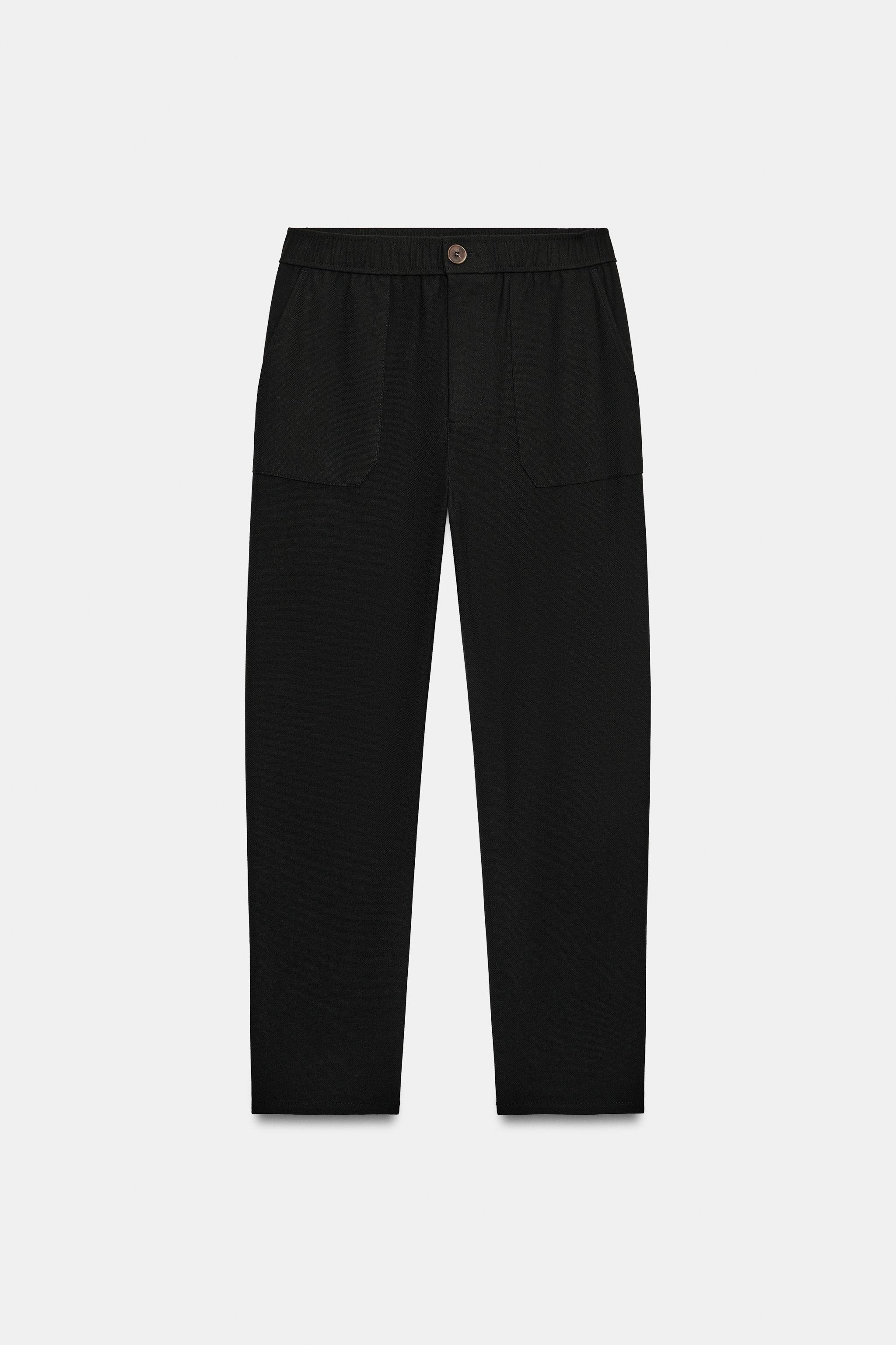 ELASTIC-WAIST PANTS